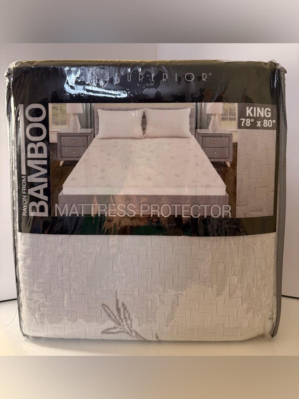 NIP Superior Bamboo Mattress Protector King Waterproof Hypoallergenic